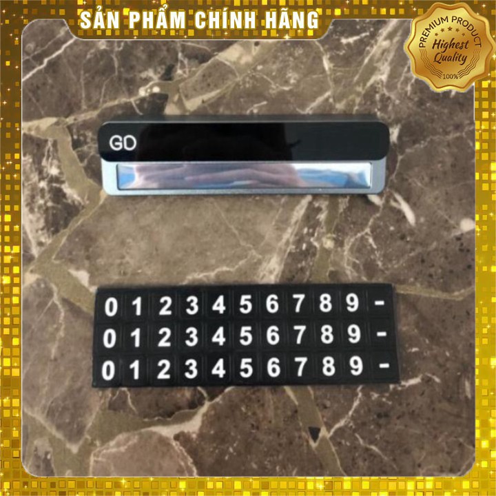 Bảng số điện thoại gắn taplo xe hơi, ô tô chất liệu nhôm cao cấp: Mã Y-478 AD