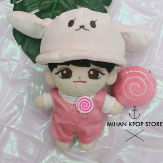 Set mũ + áo + yếm dành cho doll 20cm