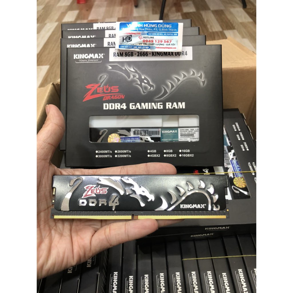 [Mã ELMS05 giảm 5% đơn 300k]Ram New máy tính để bàn PC, DDR4 8G Bus 2666 Colorful new BH 36Thg, PC4, tản nhiệt thép