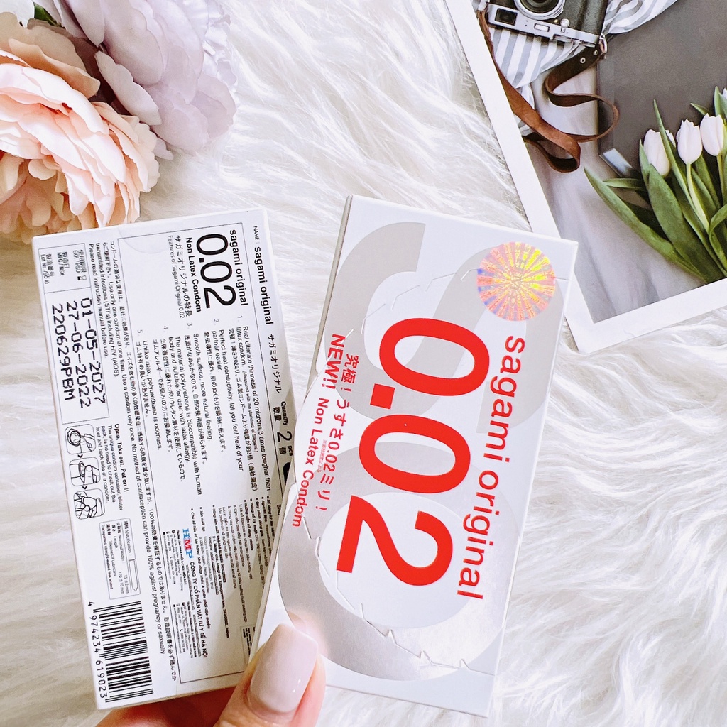Bao Cao Su Sagami 002 Siêu mỏng cao cấp 0,02mm  , Nhật Bản, Mỏng như vô hình_Tình thăng hoa