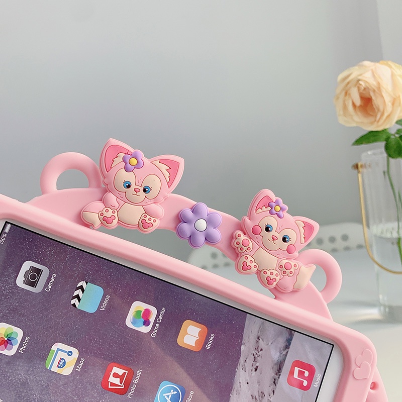 Ốp Máy Tính Bảng Silicone Với Tay Cầm Hoạt Hình Cho iPad 2 3 4 iPad 5 6 Air Air2 Pro 9.7 iPad 9.7 2017 2018