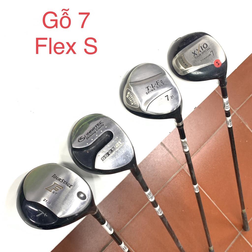 Gậy golf cũ Fairway Wood Gậy gỗ số 7 flex L, R, SR, S đồng giá 200k