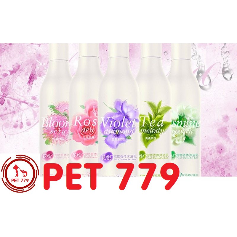 Sữa tắm hương hoa Joyce & Dolls Floral Charms 400ml - Dành cho Chó Mèo