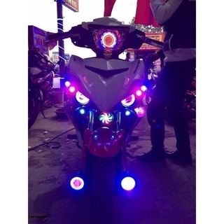 Mặt Nạ Mắt Cú Exciter và Winner < Đủ 4 bóng xi nhan cúc áo + 2 bóng u7> Tặng kèm 1 Công Tắc Điều Chỉnh!