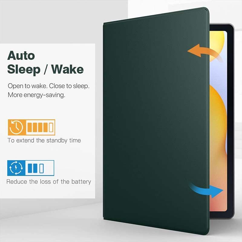 Bao Da Máy Tính Bảng Nắp Lật Nam Châm Siêu Mỏng Cho Samsung Galaxy Tab S6 Lite 10.4 inch 2022 2020  Ốp