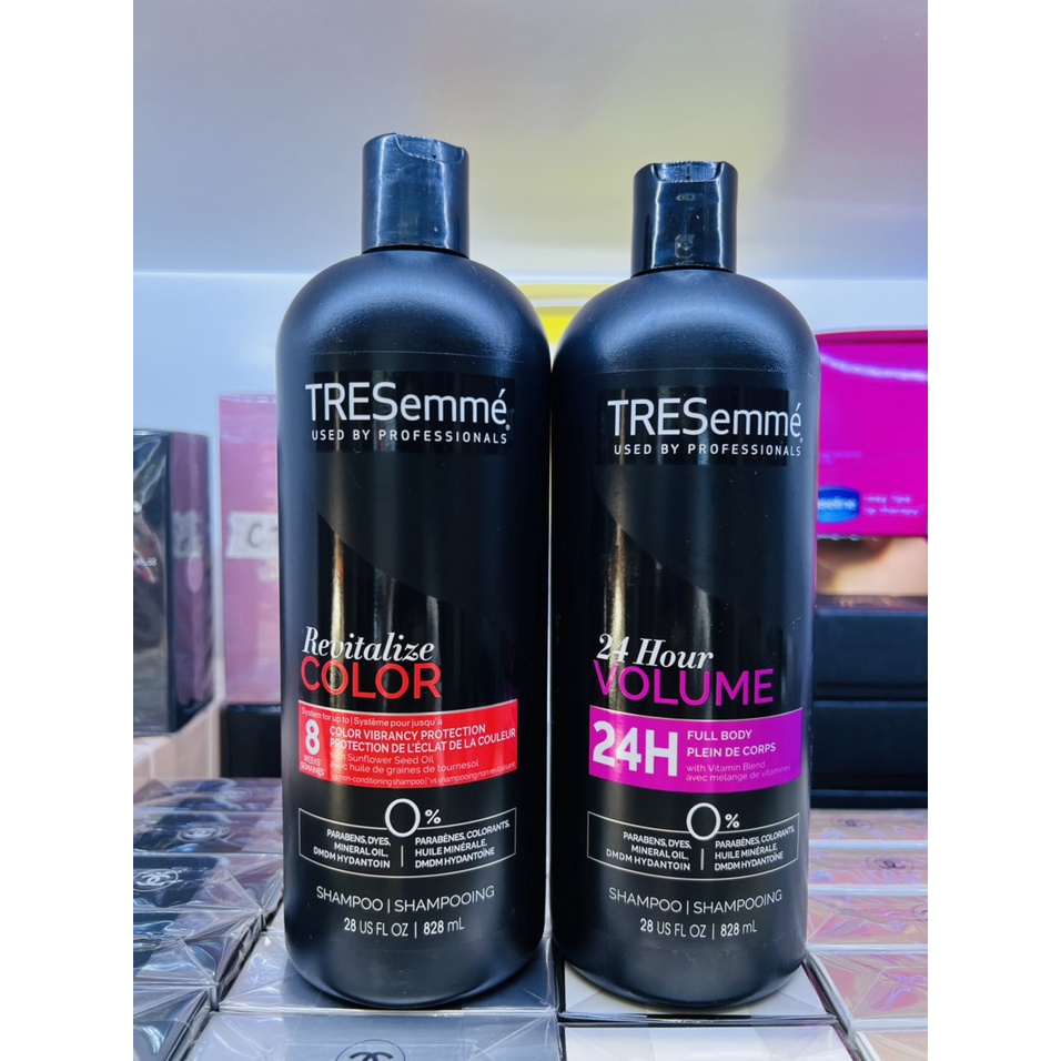 Dầu Gội TRE Sem.mé Mỹ 24 Hour Volume Giữ Nếp Phồng Tóc Và Revitalize Color Giữ Màu Tóc Nhuộm 828ML (Mẫu Mới)