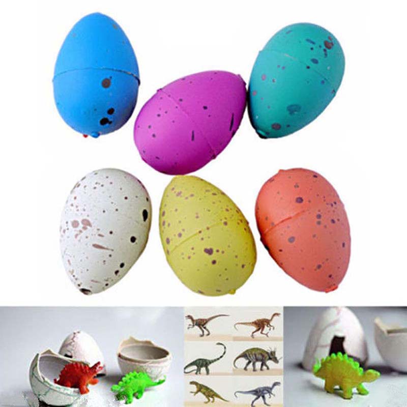 6 chiếc Đồ chơi trẻ em Kỳ diệu Nở hơi Khủng long Thêm nước Trồng Trứng khủng long Mới