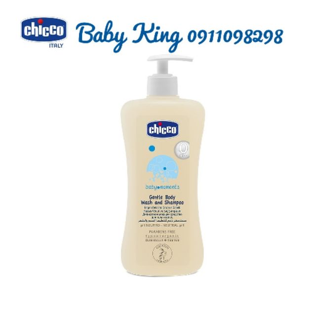 [Chính hãng]. Sữa tắm gội chiết xuất Yến mạch 0M+ Chicco 500ml