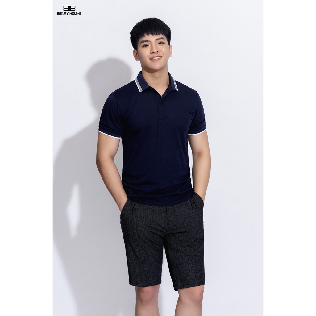 Áo Polo nam cổ bẻ Benry homme, chuẩn form, sang trọng - thanh lịch mã áo 2816NV