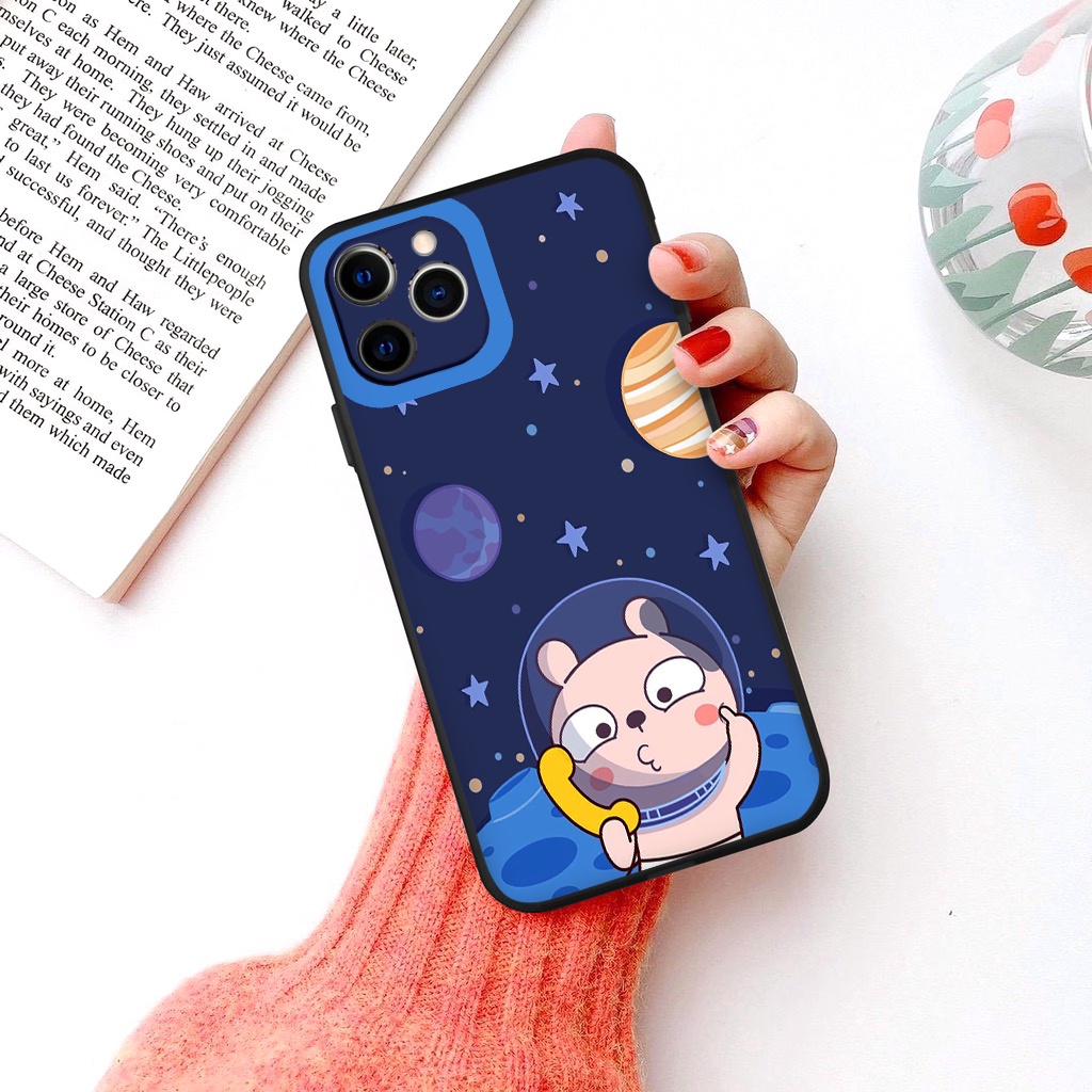 Ốp Iphone Thú cưng ngoài vũ trụ ốp lưng iphone cạnh vuông 6plus 7 plus 8 x xr xsmax 11 promax 12 pro 13 pro max