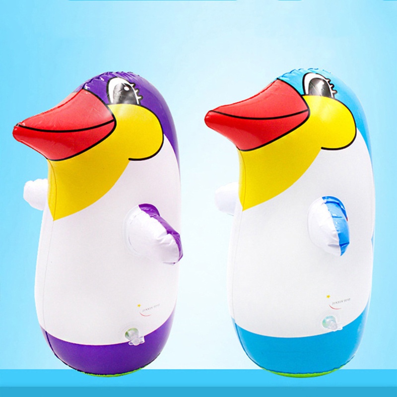 Phao Bơi Bơm Hơi PVC 36cm 45cm 70cm Hình Chim Cánh Cụt Hoạt Hình Đáng Yêu Cho Bé