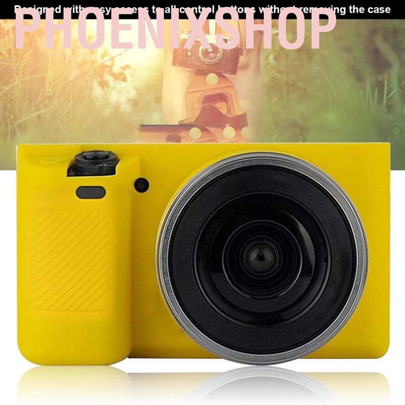 Bao Silicone Màu Vàng / Đen Bảo Vệ Máy Ảnh Sony A6000 Gb