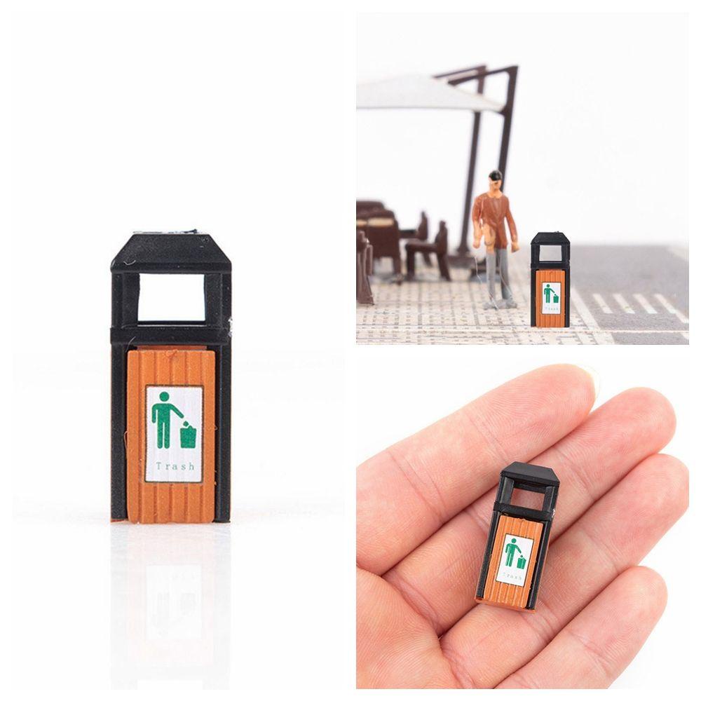 Bộ 5 Mô Hình Thùng Rác Mini Tự Lắp Ráp