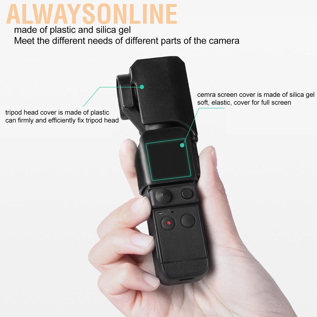 Alwaysonline SUNNYLIFE Integrated Gimbal Camera Lens Screen Cover for DJI Pocket 2/Osmo Protective Case Photography Accessories
