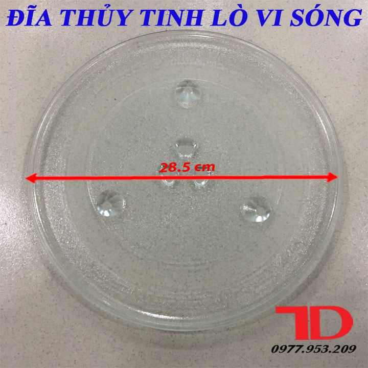 Đĩa thủy tinh lò vi sóng có mấu ĐK 28.5cm - Điện Lạnh Thuận Dung