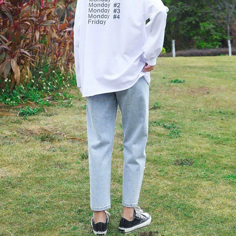 Quần jean học sinh cạp cao kiểu mới phong cách hàn quốc | | BigBuy360 - bigbuy360.vn