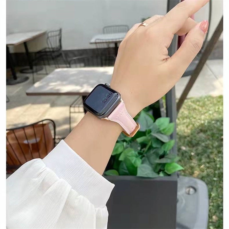 Dây Đeo Đồng Hồ Bằng Da Silicon Mềm Màu Kẹo Ngọt Cho iwatch Series 7 6 SE 5 4 3 2 1 41mm 45mm 44mm 44mm 40mm 42mm 38mm