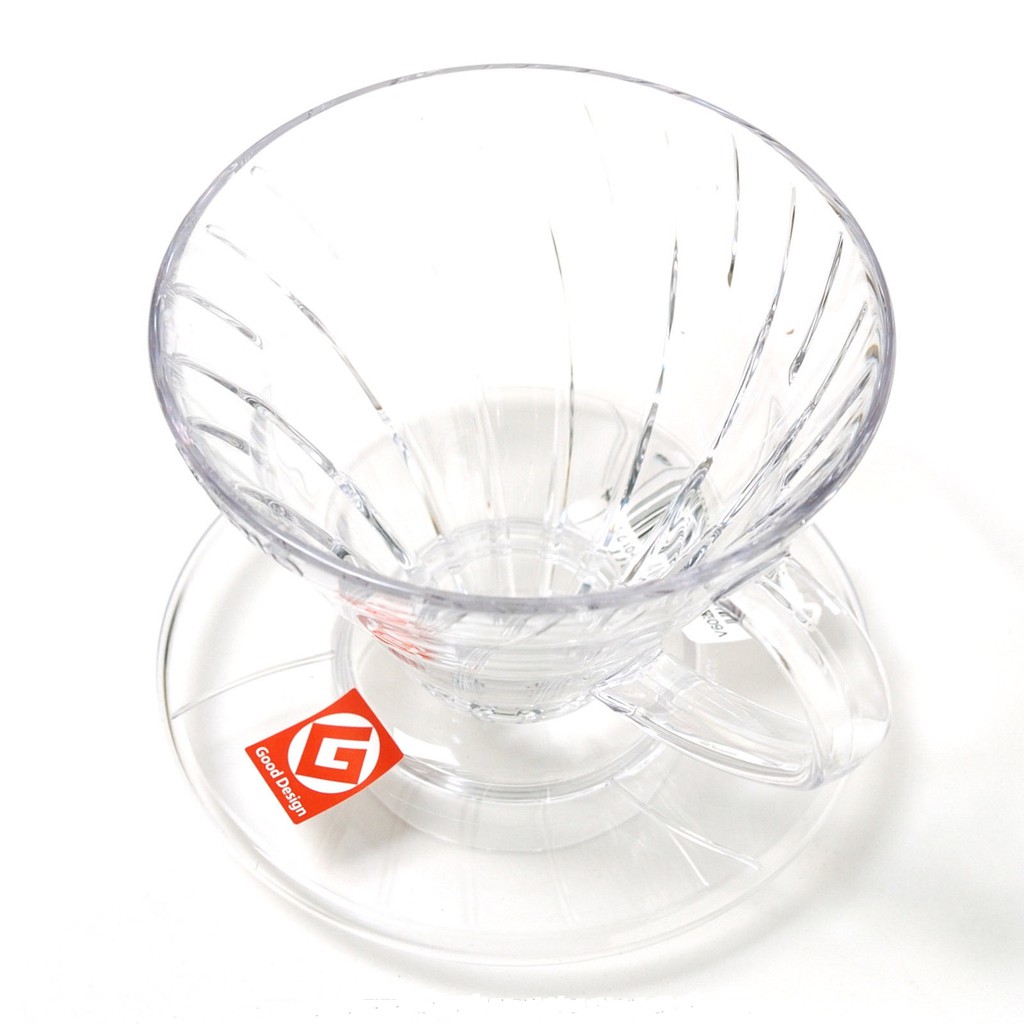 Phễu Lọc Cà Phê Hario V60 Nhựa Trong | 1-2 cups (size 01) và 3-4 cups (size 02)