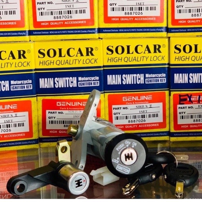 Ổ KHOÁ SOLCAR 6 CẠNH dành cho EXCITER 2010 / Ex10 / Ex2010 4S