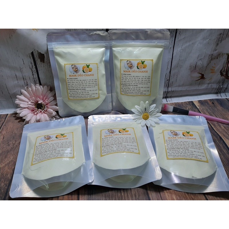 1kg Bột đắp mặt nạ mask dẻo Chanh handmade