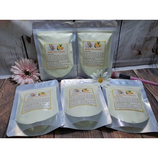 100gr mask dẻo chanh (bột đắp mặt dẻo chanh) handmade