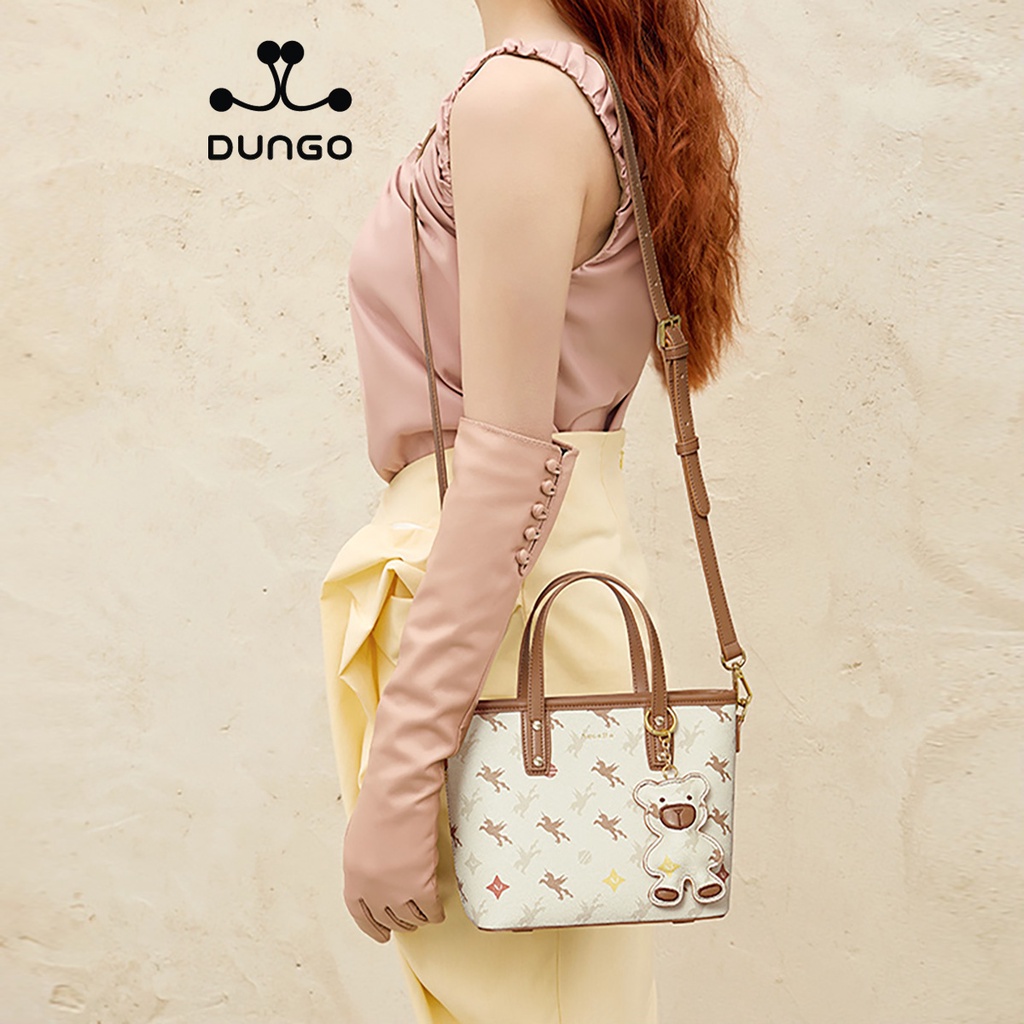 Túi Xách NUCELLE Monogram Charm Gấu Nâu/ Xanh NU1172051