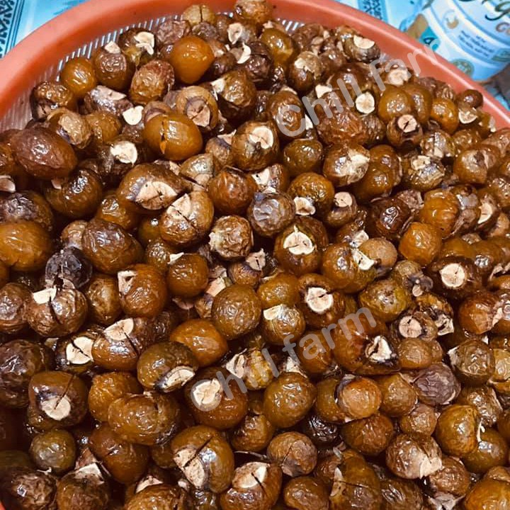 Quả Bồ Hòn Khô Tách Hạt Loại Dày Cùi Làm Nước Rửa Chén Bát, Lau Sàn An Toàn Cho Gia Đình 1Kg