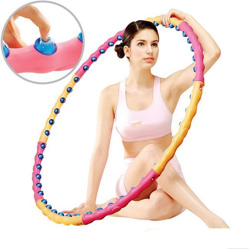 Vòng Lắc Giảm Eo Massage Hoop - Tập thể dục trongg nhà thời Covid