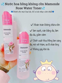 Nước hoa hồng Mamonde Rose