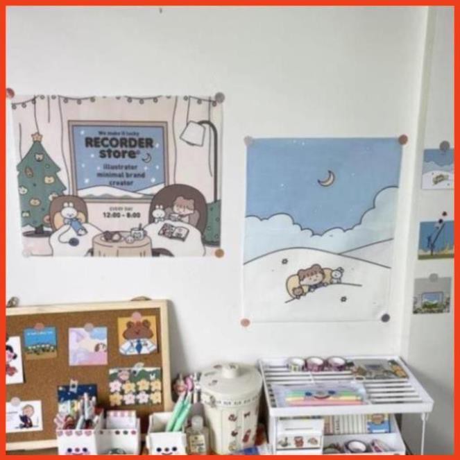 ( VTN ) Tranh vải treo tường trang trí họa tiết in độc đáo dễ thương | BigBuy360 - bigbuy360.vn