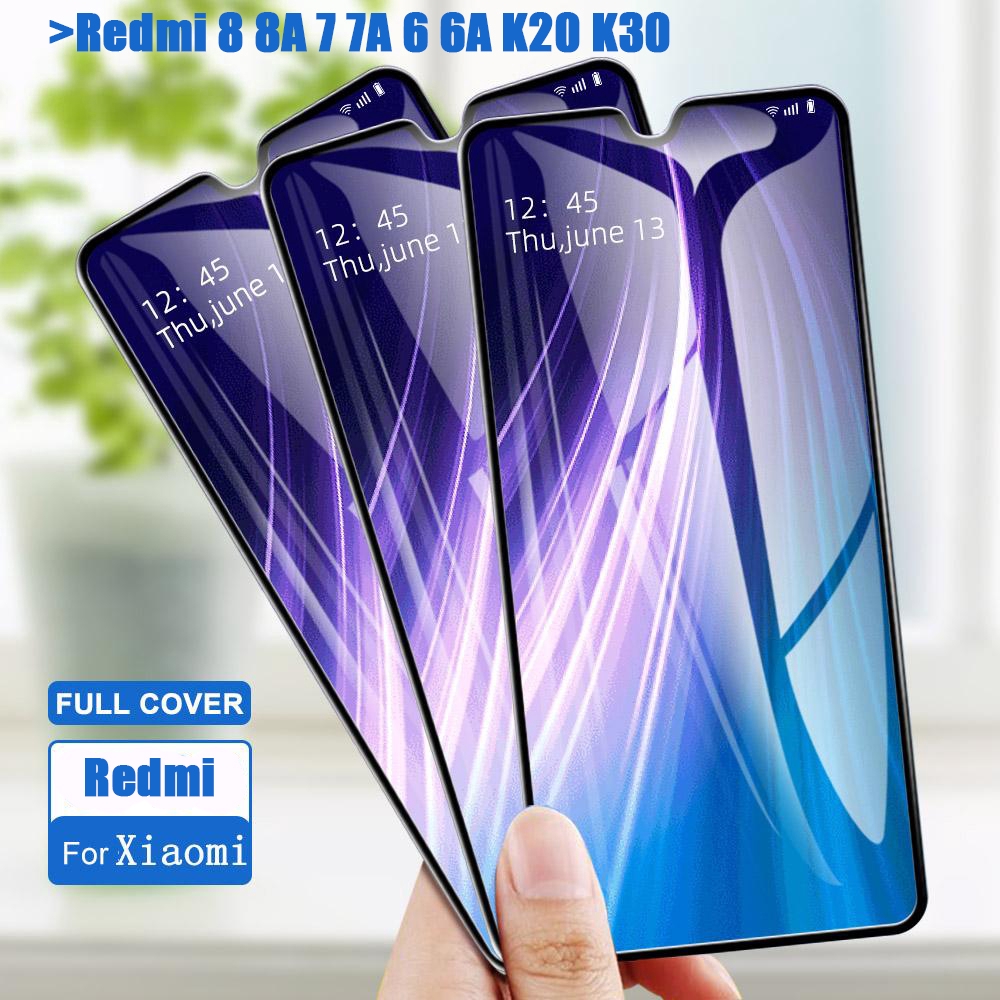Kính Cường Lực Toàn Màn Hình Cho Xiaomi Redmi 9T 9 9A 9C 8 8A 7 7A 6 6A K20 K20Pro K30 K30Pro