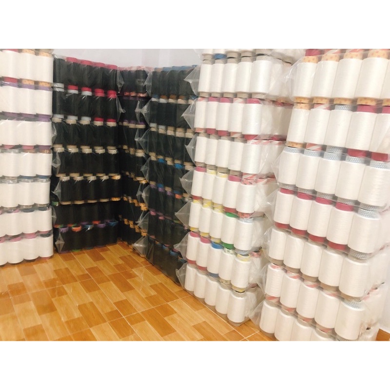 Chỉ tơ vắt sổ nguyên (sợi 150D) 60k/kg