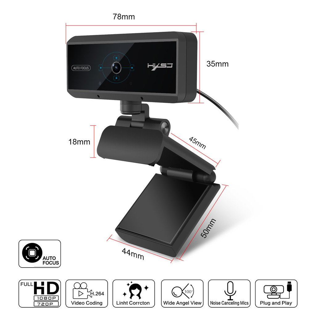 Webcam HXSJ ( HD 1080P ) | BigBuy360 - bigbuy360.vn