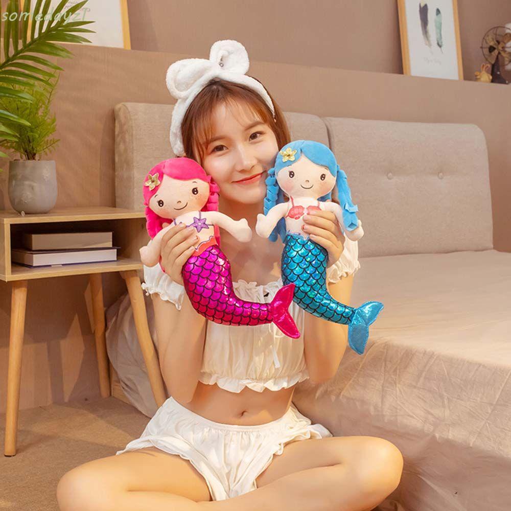 Búp Bê Nàng Tiên Cá Nhồi Bông 30cm Dễ Thương