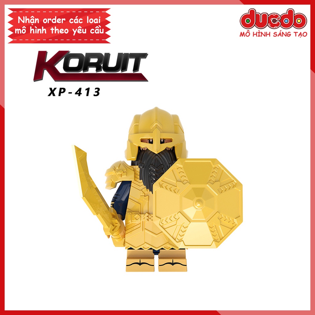 Minifigures lính lùn Hobbit Dwarf Chúa Tể Những Chiếc Nhẫn - Đồ chơi Lắp ghép Xếp hình Mô hình Mini Koruit KT1054