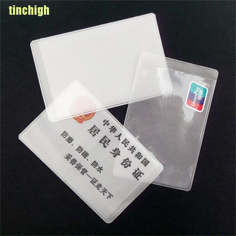Bộ 10 Thẻ Id Bằng Nhựa Pvc Trong Suốt Tiện Dụng