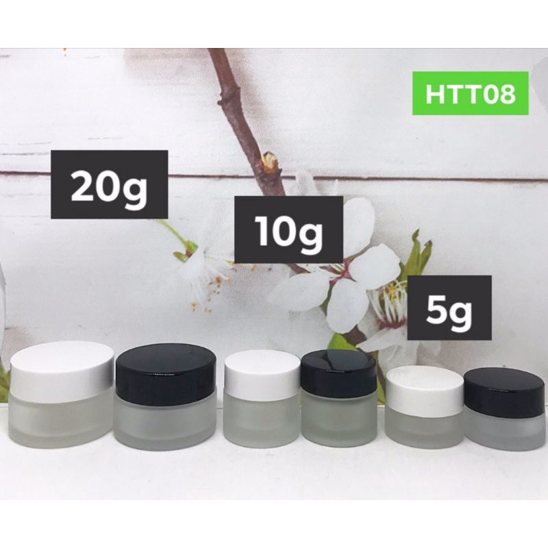 Hủ thủy tinh nhám 5g/10g/20g/30g/50g