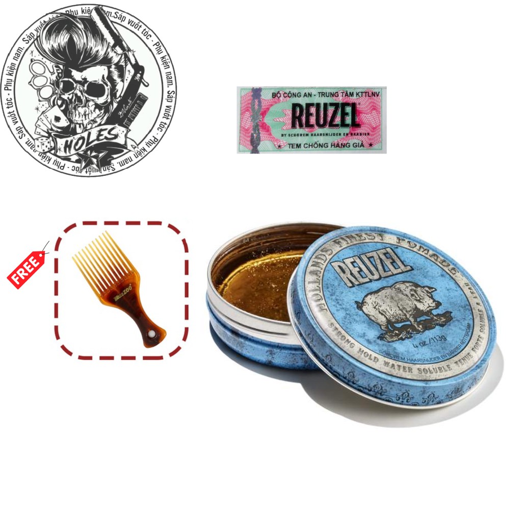 Reuzel Blue Pomade gốc nước - 113gr