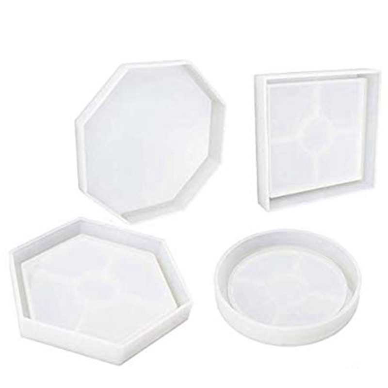 Khuôn silicone đổ resin làm lót ly