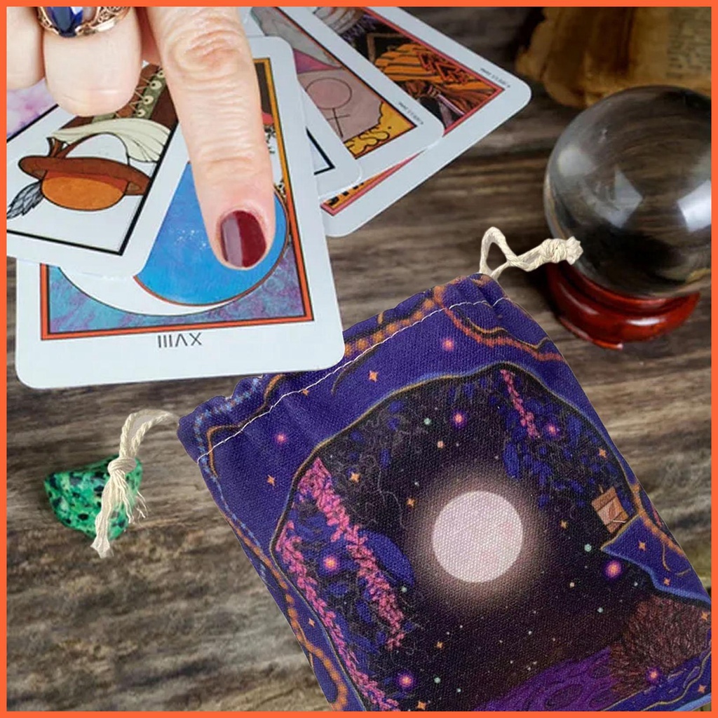 Túi Nhung Dây Rút Đựng Bài Tarot / Thẻ Bài Tarot Tiện Dụng