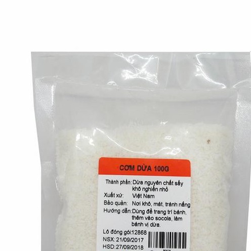 Cơm dừa /vụn dừa sấy khô 100g