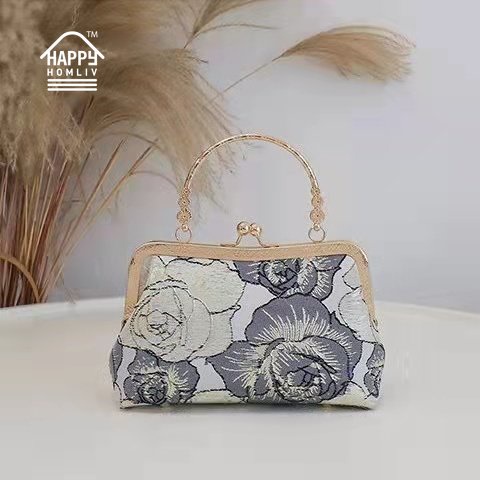 Túi xách đeo chéo mini HAPPY HOMLIV Túi Xách Nữ đi tiệc phong cách retro kiểu mới cho nữ Ví Mini dự tiệc