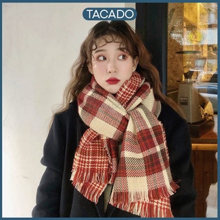Khăn quàng cổ nam nữ đẹp chất liệu len dạ kẻ caro, kẻ 2 mặt, khăn choàng có 3 màu (ĐỎ, ĐEN, XANH BIỂN VÀ XANH LÁ)