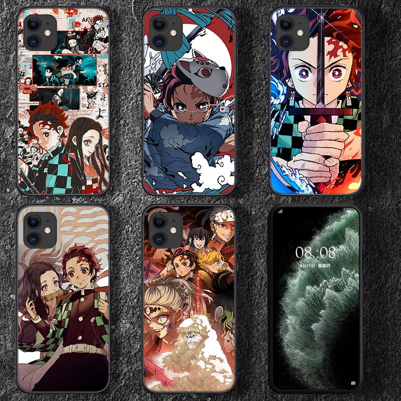 Ốp điện thoại tpu 16GBY Demon Slayer Tanjiro cho iPhone 6 6S 7 8 Plus X XS XR 11 Pro Max