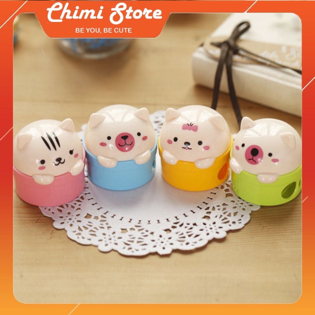 Gọt bút chì Chimi HT031 hình động vật hai đầu gọt tiện dụng nhiều mầu lựa chọn