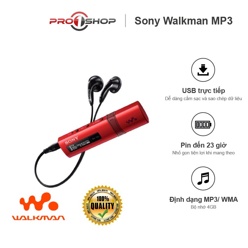 Máy nghe nhạc Sony Walkman MP3 NWZ-B183F