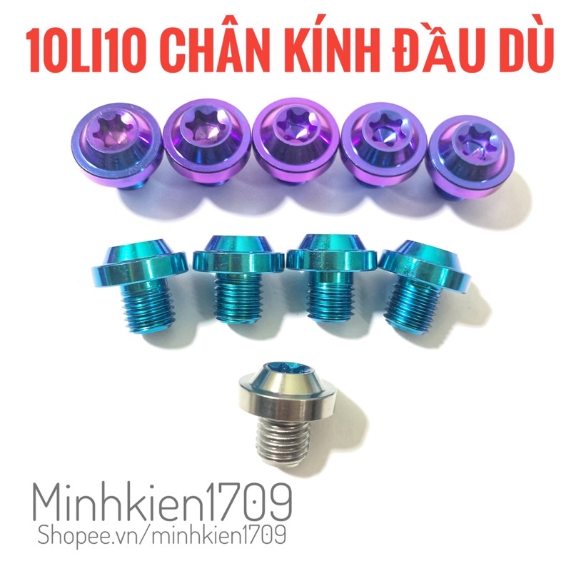 (GR5 XỊN) Ốc titan chân kính dù ren thuận và ren nghịch