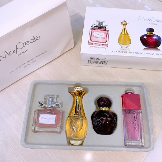 Sét 4 chai nước hoa nữ. Bền mùi và quyến rũ