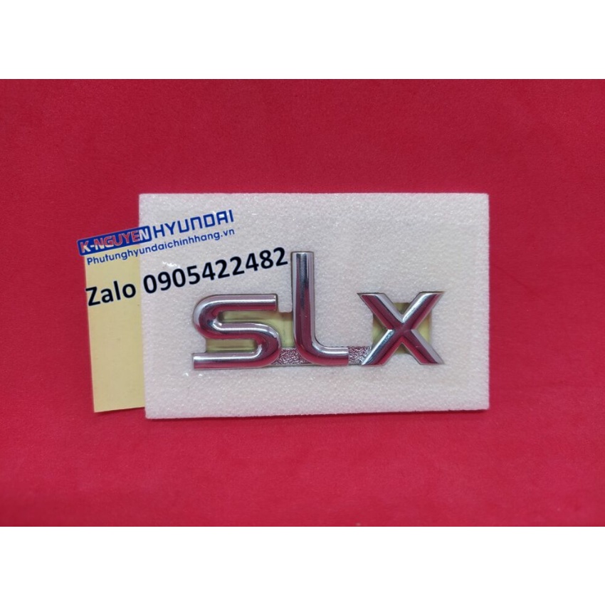 Logo chữ nổi dán đuôi xe KIA MORNING SLX - Mã số: 8631007000, 8631307000