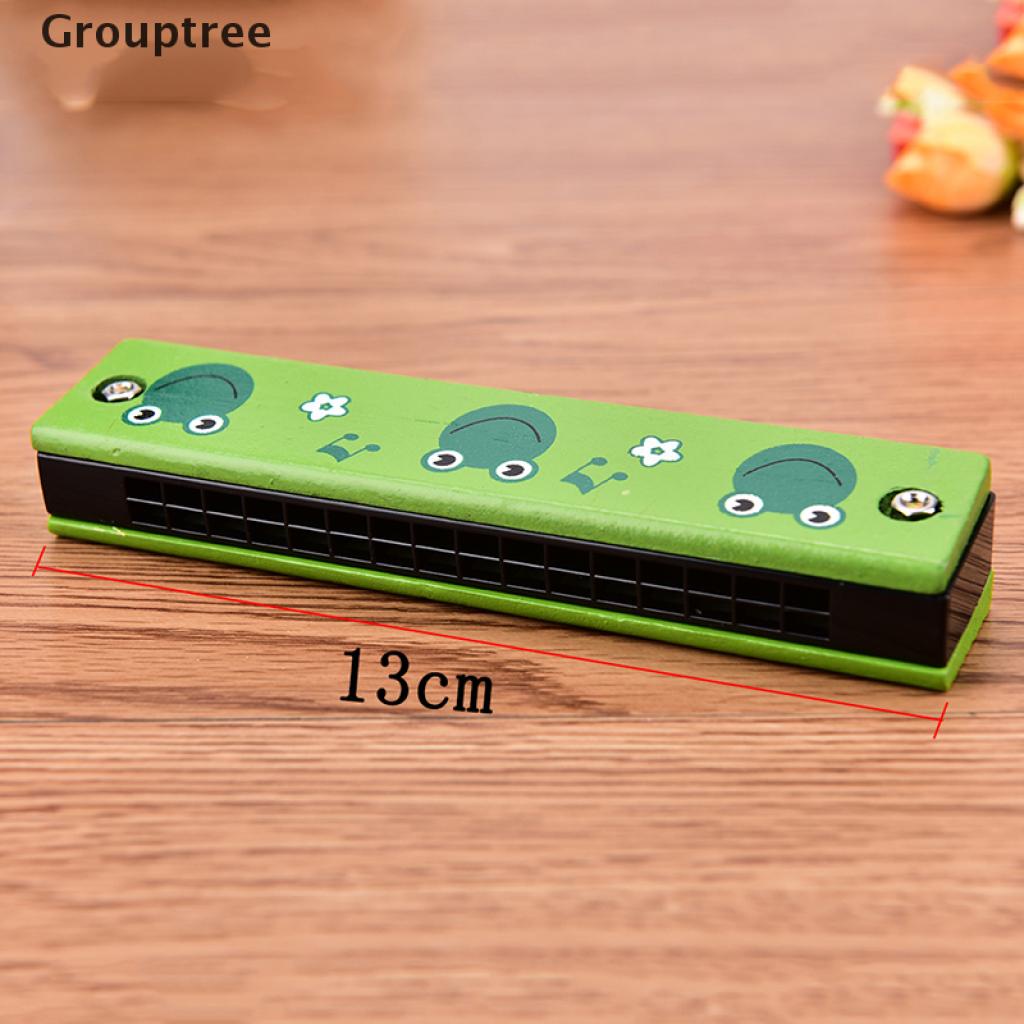 Kèn Harmonica 16 Lỗ Bằng Gỗ Nhiều Màu Sắc Dễ Thương Cho Bé